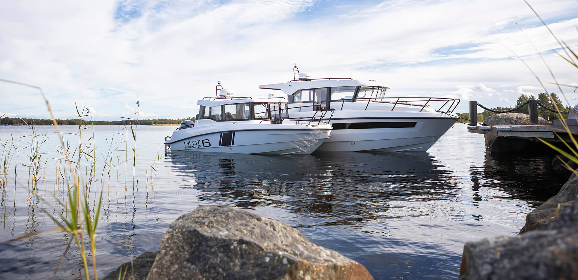 Finnmater Pilot Serisi Kabinli tekne hafta sonu teknesi balıkçı teknesi veya SUV tekne